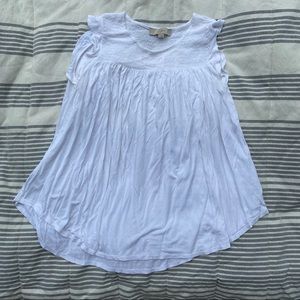 White flowy light weight tank top